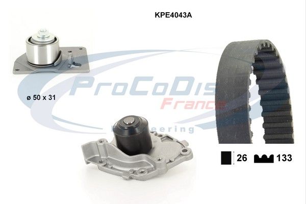 PROCODIS FRANCE Vesipumppu + jakohihnasarja KPE4043A